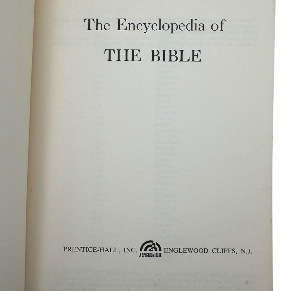 The Encyclopedia Of The Bible Paperback Book‎ By Prentice-Hall Spectrum 1965 - Picture 11 of 14